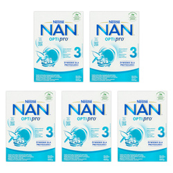 Nestle Nan 3 Optipro Zestaw 5x 650 g