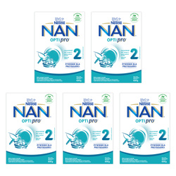 Nestle Nan 2 Optipro Zestaw 5x 650 g