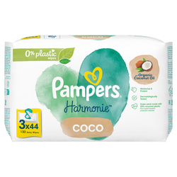 Pampers Harmonie Coco Zestaw 3x 44 sztuki (BRĄZOWE)