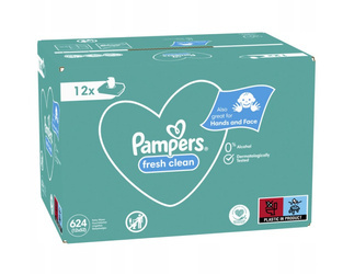 PAMPERS Fresh Clean Zestaw 12x 52 sztuk